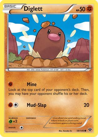 Diglett 058 XY Base Set - Common