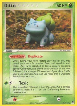 Ditto (Bulbasaur) 036 Delta Species - Uncommon