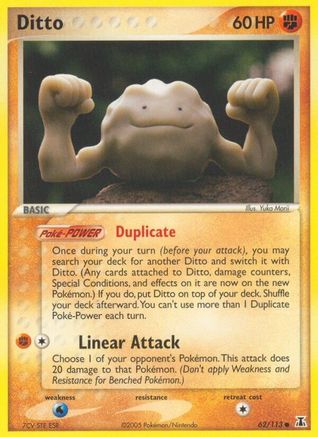 Ditto (Geodude) 062 - Reverse Holofoil Delta Species - Common