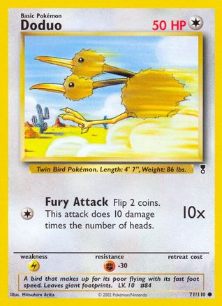 Doduo 071/110 - Reverse Holofoil Legendary Collection - Common
