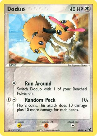 Doduo/112 - Reverse Holofoil FireRed & LeafGreen - Common