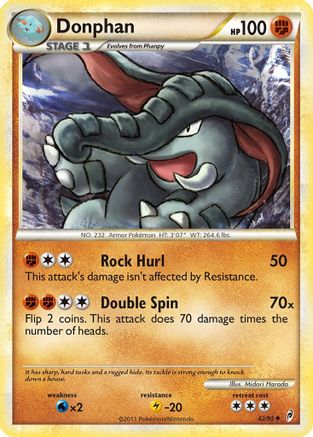 Donphan - Reverse Holofoil Call of Legends - Uncommon