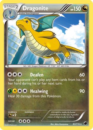 Dragonite 083 - Reverse Holofoil Plasma Freeze - Holo Rare