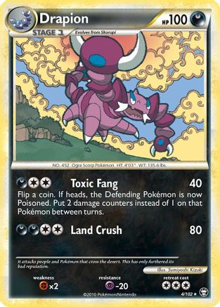 Drapion 004 - Reverse Holofoil Triumphant - Holo Rare