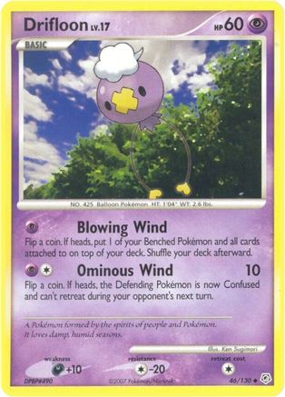 Drifloon - Reverse Holofoil Diamond and Pearl - Uncommon