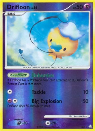 Drifloon (Shiny) - Reverse Holofoil Stormfront - Shiny Holo Rare