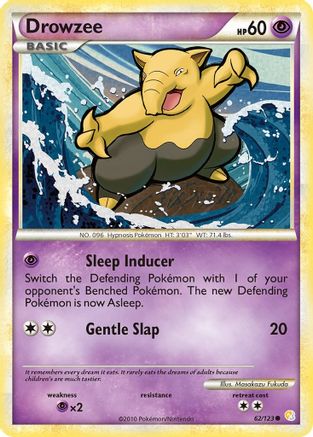 Drowzee 062 - Reverse Holofoil HeartGold SoulSilver - Common