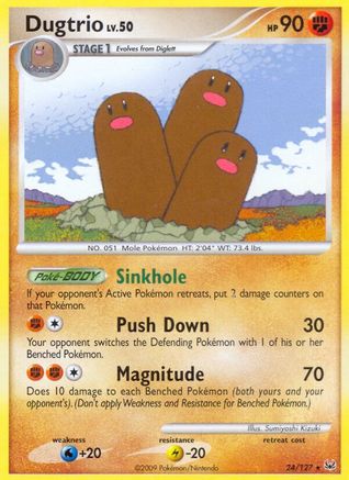Dugtrio Platinum - Rare
