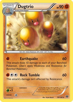 Dugtrio XY Base Set - Rare