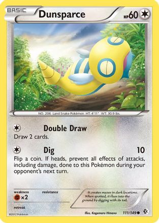 Dunsparce - Reverse Holofoil Boundaries Crossed - Common