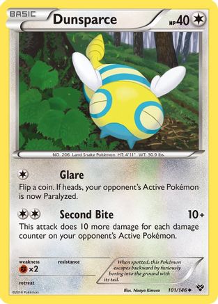 Dunsparce - Reverse Holofoil XY Base Set - Uncommon