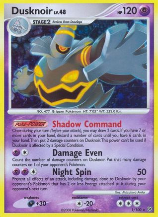 Dusknoir (1) - Holofoil Stormfront - Holo Rare