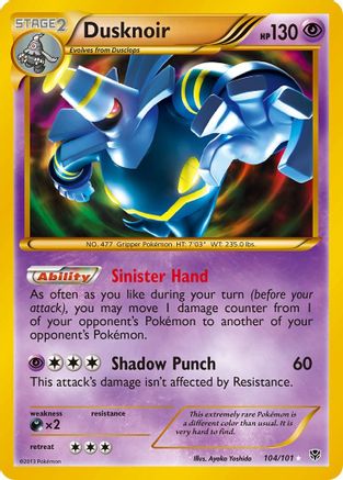 Dusknoir (104 Secret Rare) - Holofoil Plasma Blast - Secret Rare