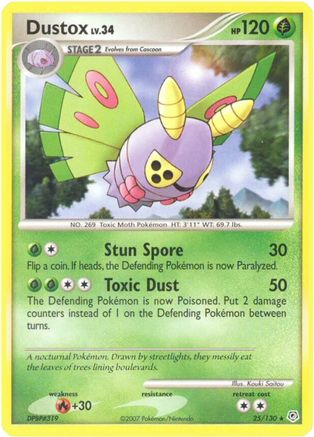 Dustox - Reverse Holofoil Diamond and Pearl - Rare