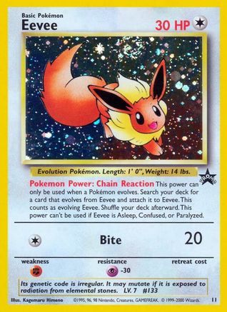 Eevee 011 - Holofoil WoTC Promo - Promo