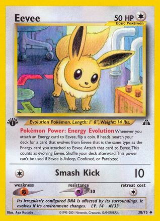 Eevee 038 - 1st Edition Neo Discovery - Uncommon