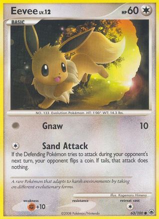 Eevee (63) (63) 063 - Reverse Holofoil Majestic Dawn - Common