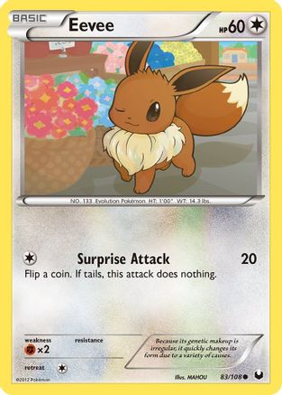 Eevee (83) (83) 083 Dark Explorers - Common