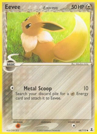 Eevee 068/113 - Reverse Holofoil Delta Species - Common