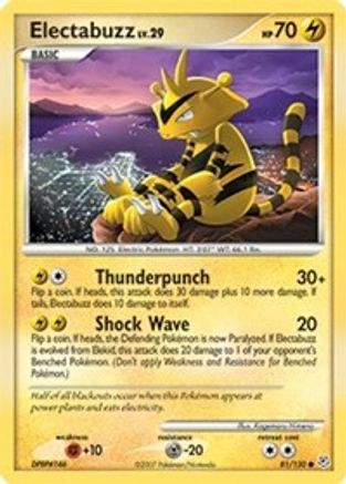 Electabuzz 081 - Reverse Holofoil Diamond and Pearl - Common