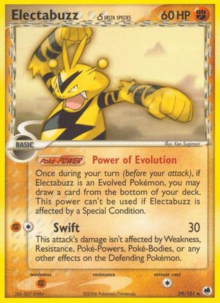 Electabuzz (Delta Species) - Reverse Holofoil Dragon Frontiers - Uncommon