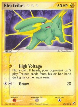 Electrike - 059/107/107 - Reverse Holofoil Deoxys - Common
