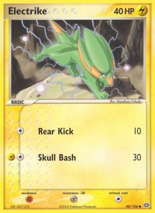 Electrike - 048/106/106 - Reverse Holofoil Emerald - Common