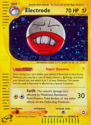 Electrode (H7) - Holofoil Aquapolis - Holo Rare