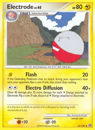 Electrode (37) - Reverse Holofoil Stormfront - Uncommon
