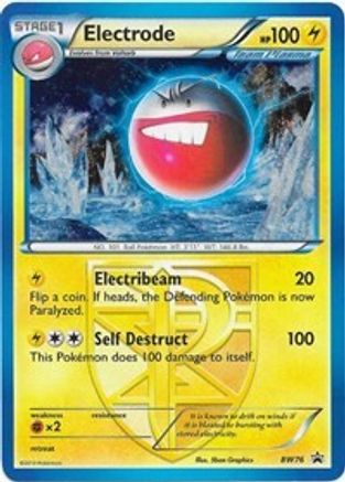 Electrode (Team Plasma) - BW76 - Holofoil Black and White Promos - Promo