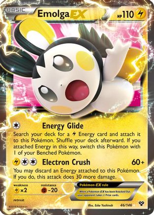 Emolga EX 046 - Holofoil XY Base Set - Ultra Rare