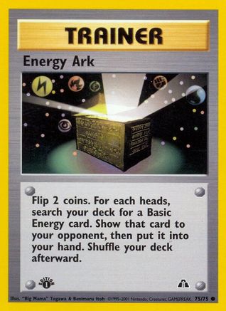 Energy Ark 075 - 1st Edition Neo Discovery - Common