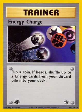 Energy Charge 085 - 1st Edition Neo Genesis - Rare