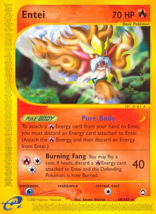 Entei Aquapolis - Rare