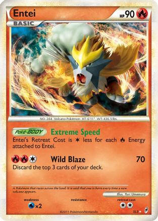 Entei (Shiny) - Holofoil Call of Legends - Shiny Holo Rare