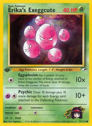 Erika's Exeggcute (77) (77) 077 - 1st Edition Gym Heroes - Common