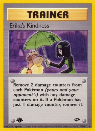 Erika's Kindness 103 - 1st Edition Gym Challenge - Rare