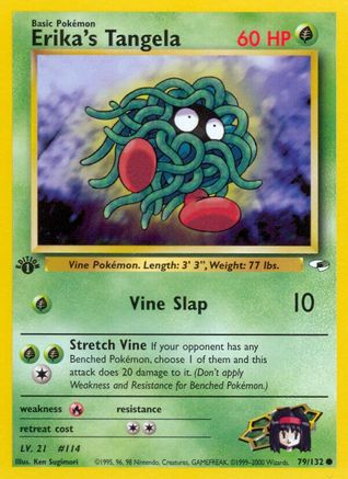 Erika's Tangela 079 - 1st Edition Gym Heroes - Common