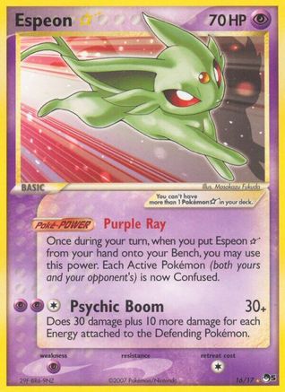 Espeon Star POP Series 5 - Ultra Rare