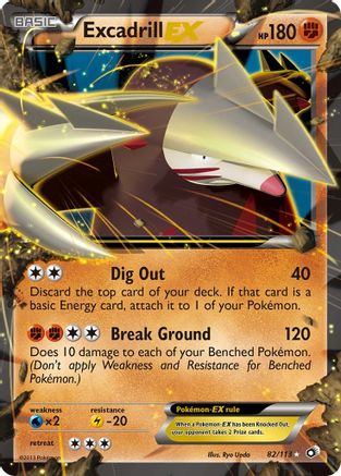 Excadrill EX - Holofoil Legendary Treasures - Ultra Rare