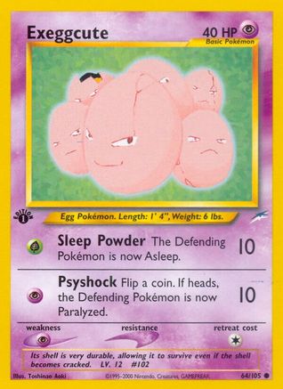 Exeggcute 064 - 1st Edition Neo Destiny - Common