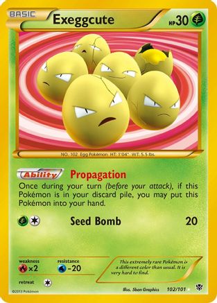 Exeggcute (102 Secret Rare) - Holofoil Plasma Blast - Secret Rare