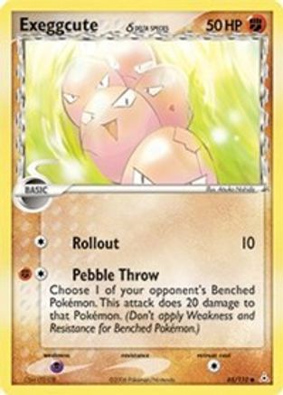 Exeggcute (Delta Species) 065 - Reverse Holofoil Holon Phantoms - Common