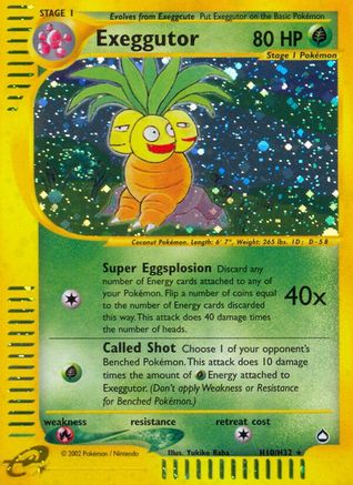 Exeggutor (H10) - Holofoil Aquapolis - Holo Rare