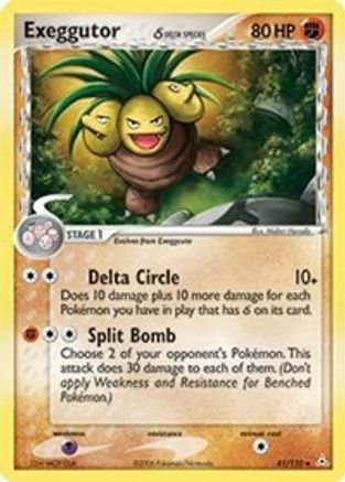 Exeggutor (Delta Species) - Reverse Holofoil Holon Phantoms - Uncommon
