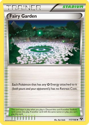 Fairy Garden 117 - Reverse Holofoil XY Base Set - Uncommon