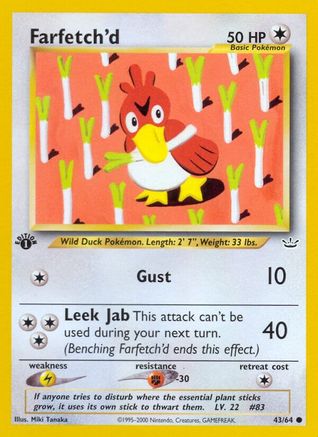 Farfetch'd 043 - 1st Edition Neo Revelation - Common