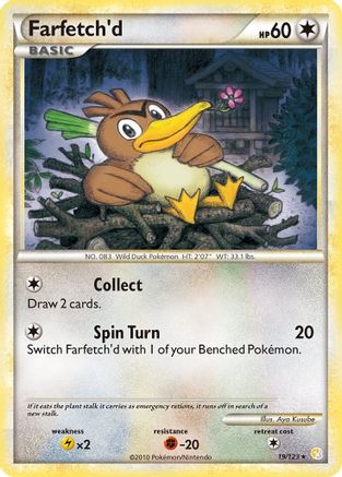 Farfetch'd 019 HeartGold SoulSilver - Rare