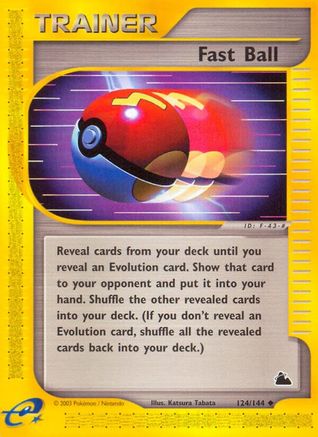 Fast Ball/144 - Reverse Holofoil Skyridge - Uncommon