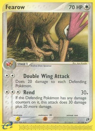 Fearow - Reverse Holofoil Sandstorm - Uncommon